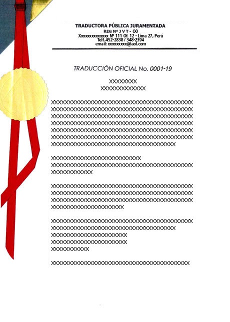Traducción Jurada - Página 1